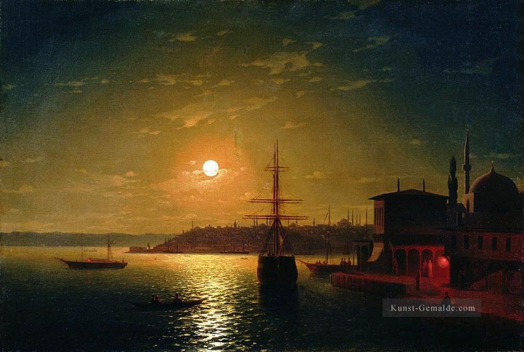 die Bucht goldenes Horn 1845 Verspielt Ivan Aiwasowski russisch Ölgemälde